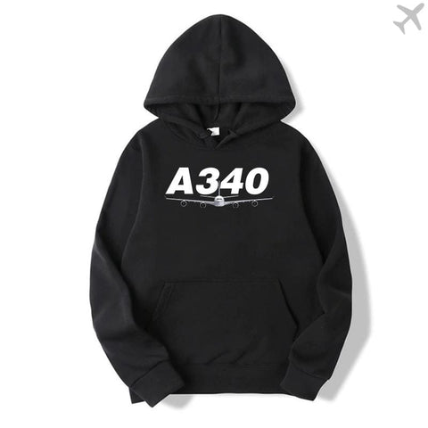 PILOTSX HOODIES Black / S Airbus A340