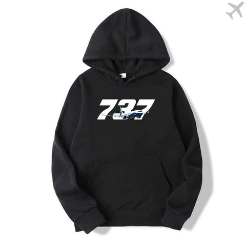 PILOTSX HOODIES Black / S Boeing 737