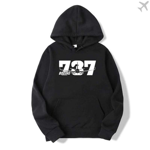 PILOTSX HOODIES Black / S Boeing 737