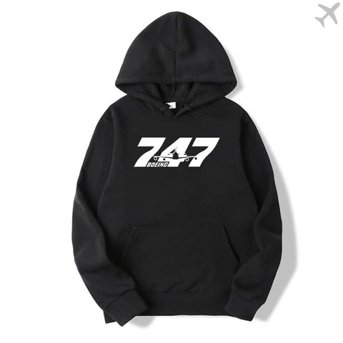 PILOTSX HOODIES Black / S Boeing-747