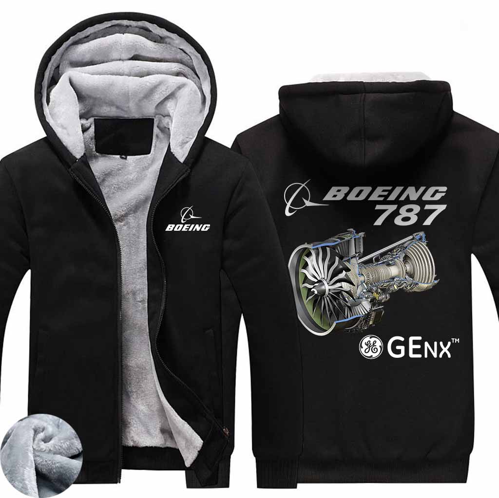 PILOTSX HOODIES Black / S GEnx B787 Zipper Sweaters