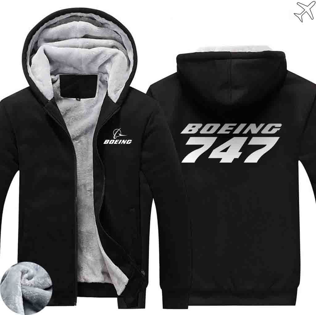 PILOTSX HOODIES Black / S The 747 Zipper Sweaters