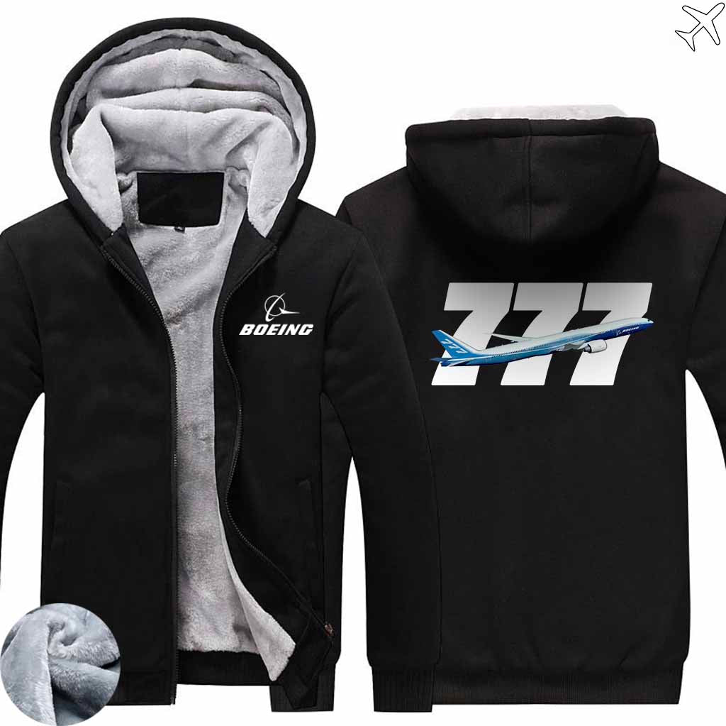 PILOTSX HOODIES Black / S The 777 Zipper Sweaters