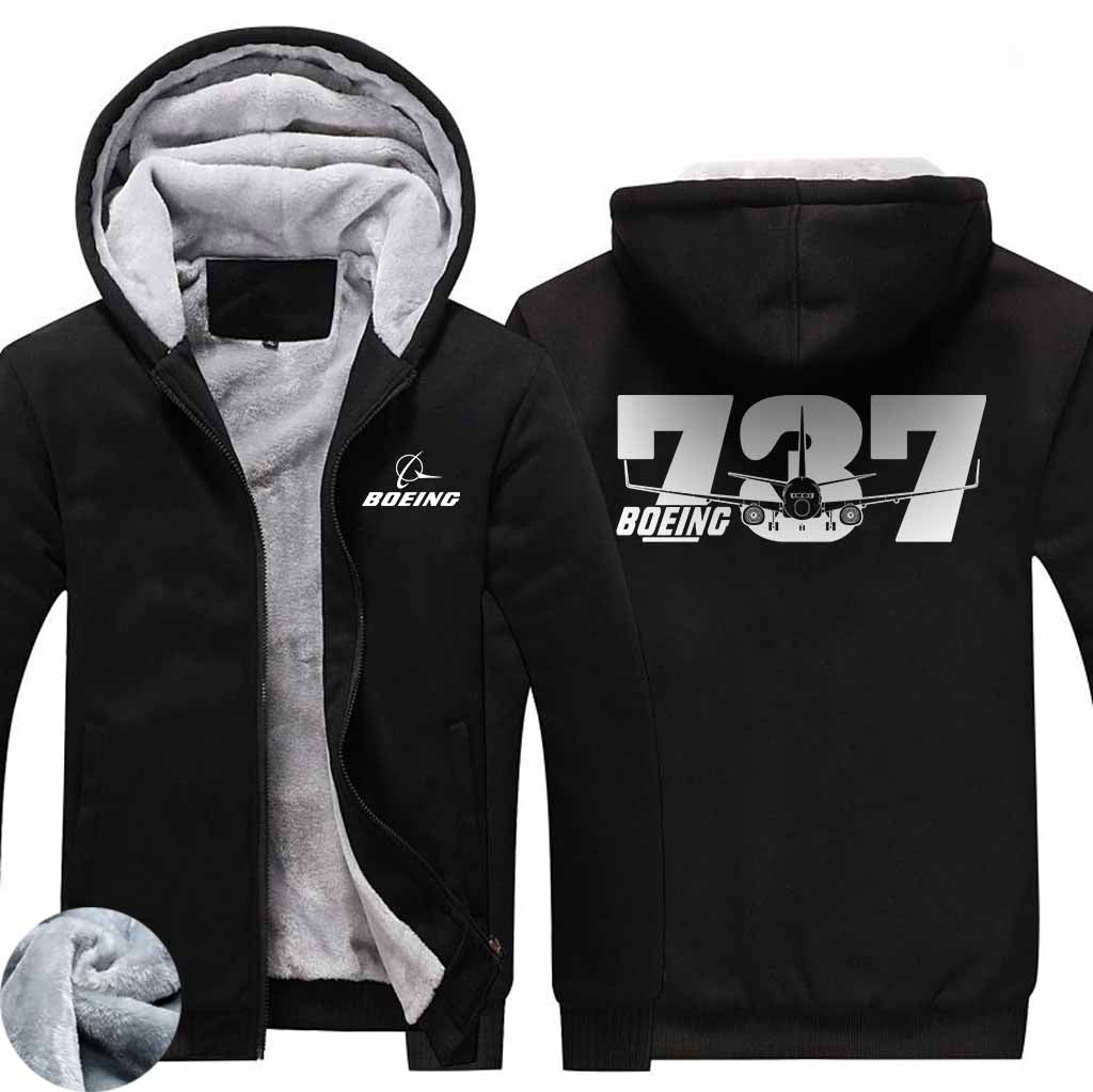 PILOTSX HOODIES Black / S The B737 Zipper Sweaters