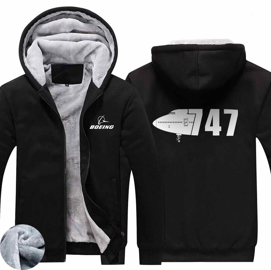 PILOTSX HOODIES Black / S The B747 Zipper Sweaters