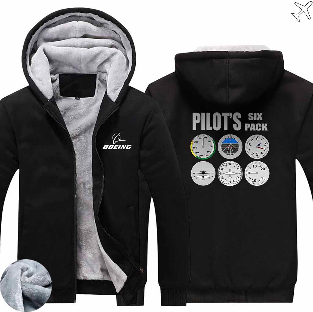 PILOTSX HOODIES Black / S The Pilot Six Pack Zipper Sweaters