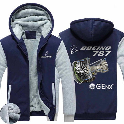 PILOTSX HOODIES Blue / S GEnx B787 Zipper Sweaters