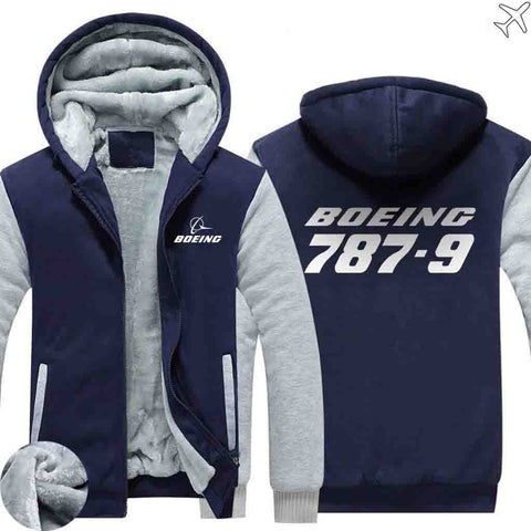 PILOTSX HOODIES Blue / S The 787-9 Zipper Sweaters