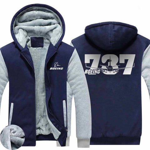 PILOTSX HOODIES Blue / S The B737 Zipper Sweaters