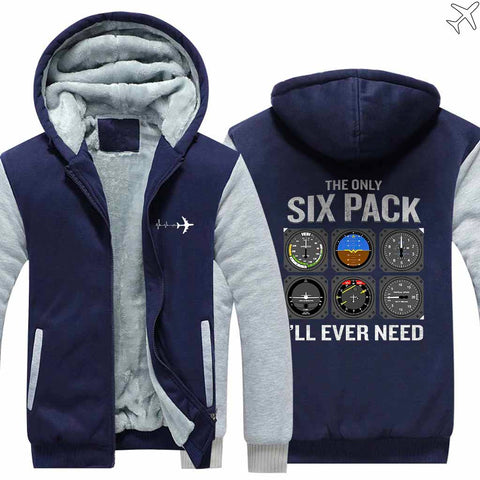 PILOTSX HOODIES Blue / S The Six Pack Zipper Sweaters