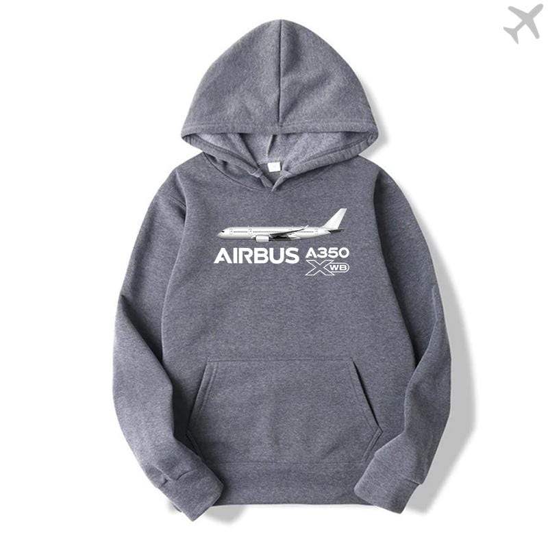 PILOTSX HOODIES Dark Gray / S Airbus A350 Xwb