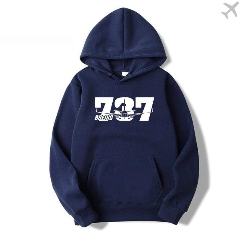 PILOTSX HOODIES Navy / S Boeing 737