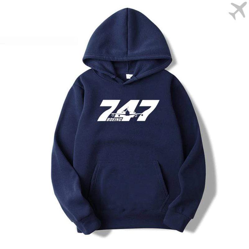 PILOTSX HOODIES Navy / S Boeing-747