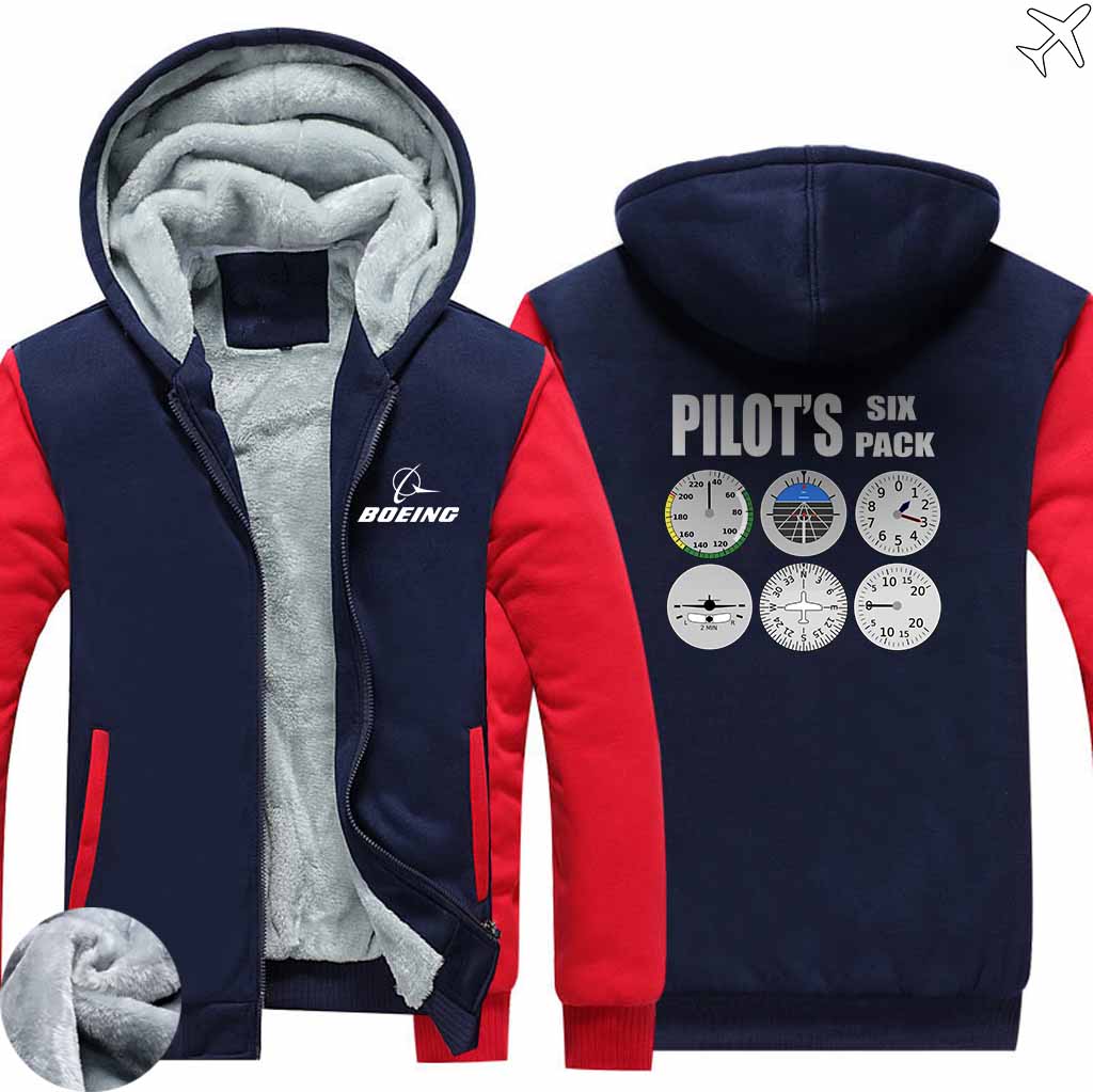 PILOTSX HOODIES Red / S The Pilot Six Pack Zipper Sweaters