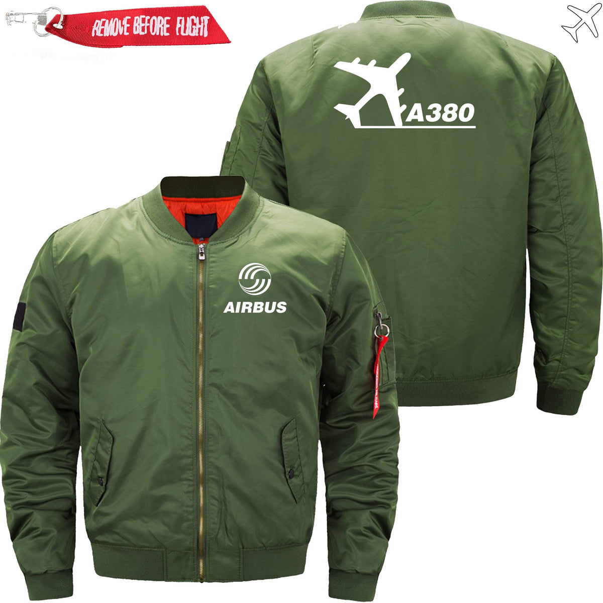 PilotsX Jacket Army green thin / S Airbus A380