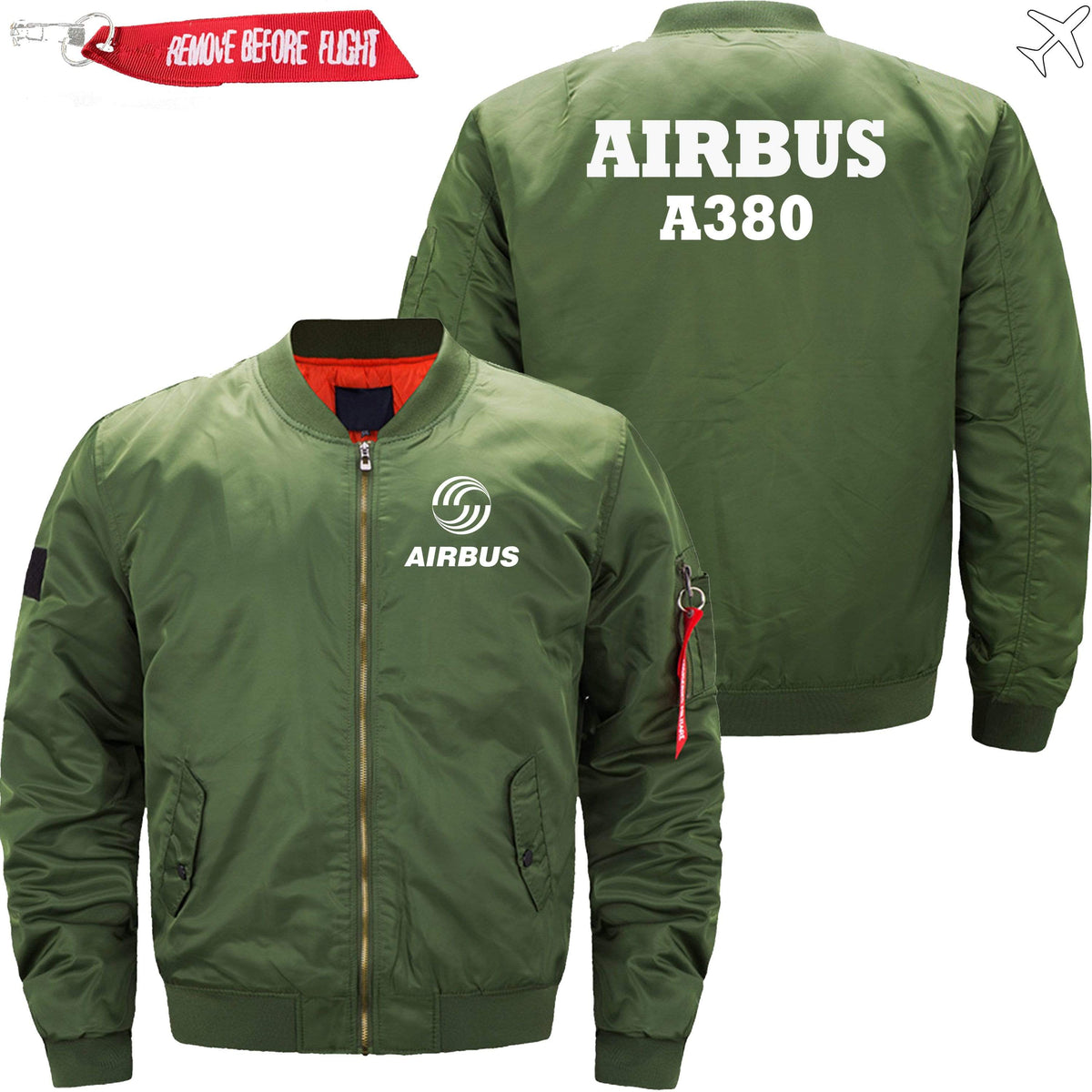 PilotsX Jacket Army green thin / S Airbus A380