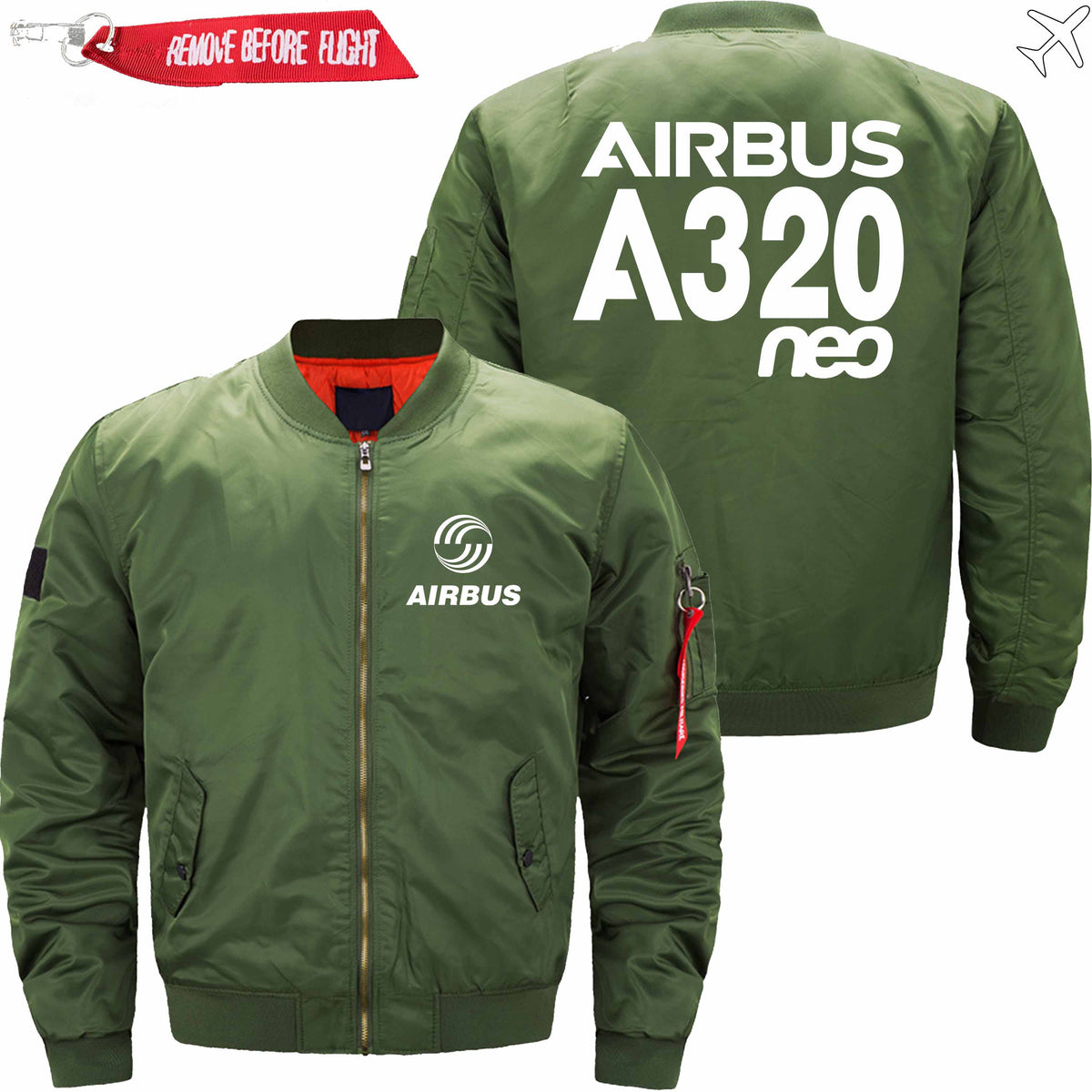 PilotsX Jacket Army green thin / XS Airbus A320neo Jacket -US Size