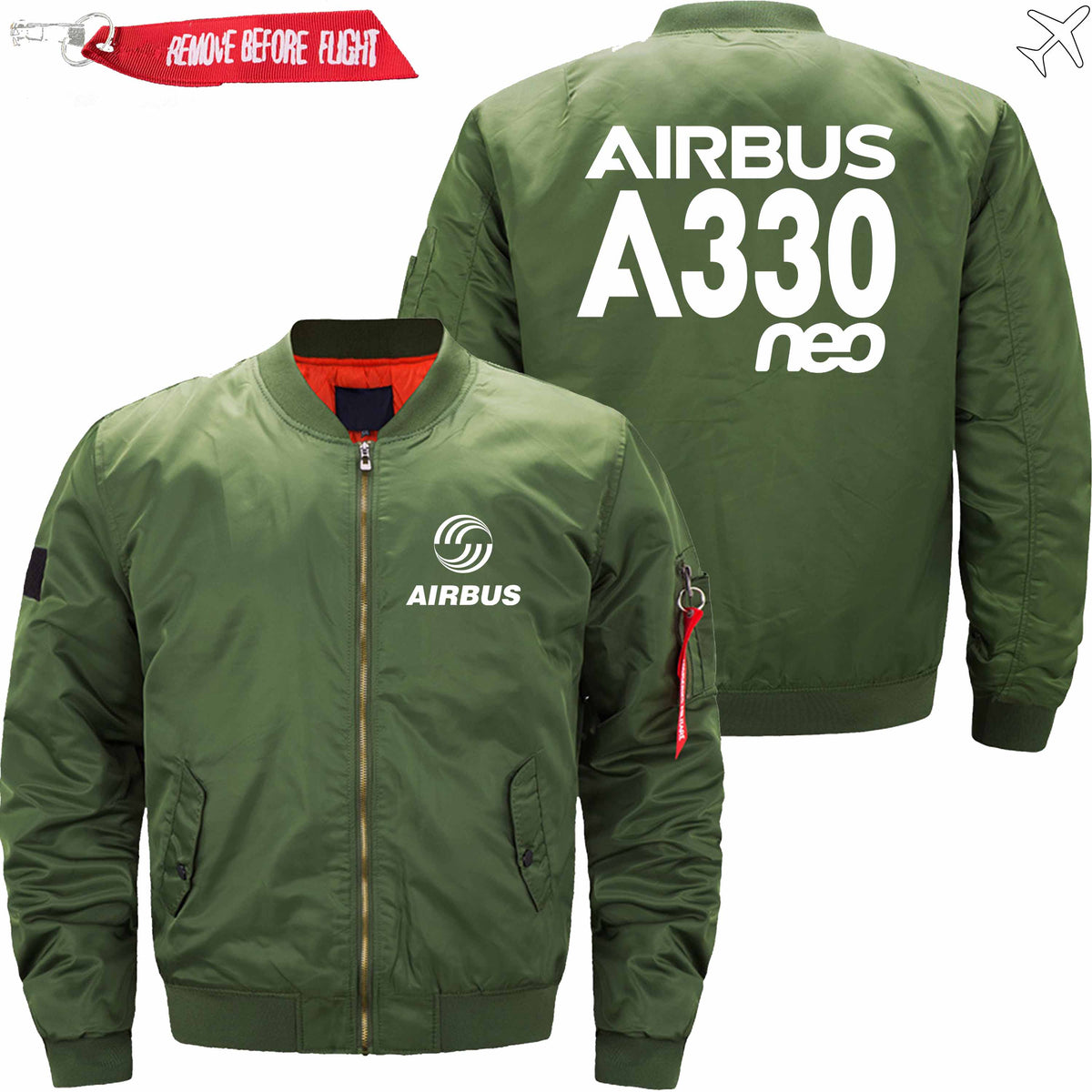 PilotsX Jacket Army green thin / XS Airbus A330neo Jacket -US Size