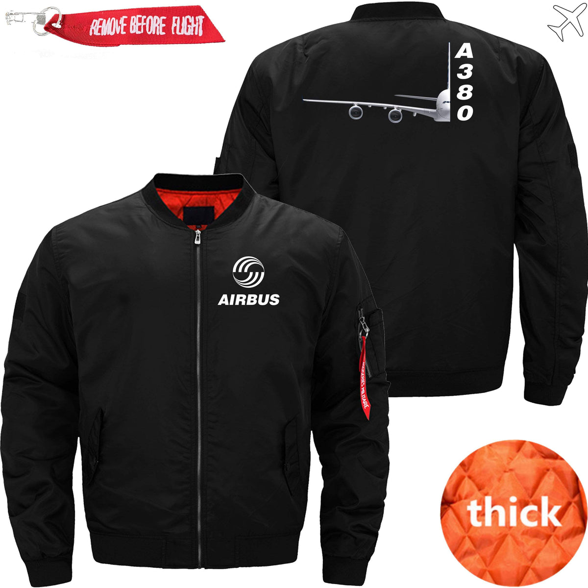 PilotsX Jacket Black thick / S Airbus A380