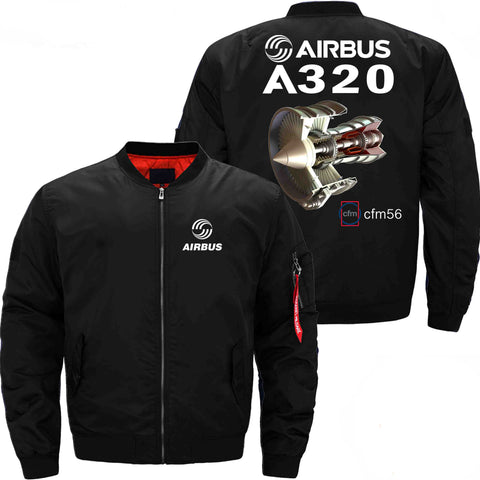 PilotsX Jacket Black thin / XS Airbus A320 cfm 56 Jacket -US Size