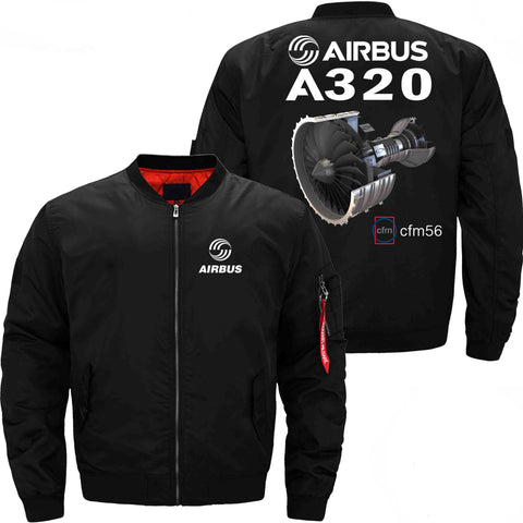 PilotsX Jacket Black thin / XS Airbus A320 cfm 56 Jacket -US Size