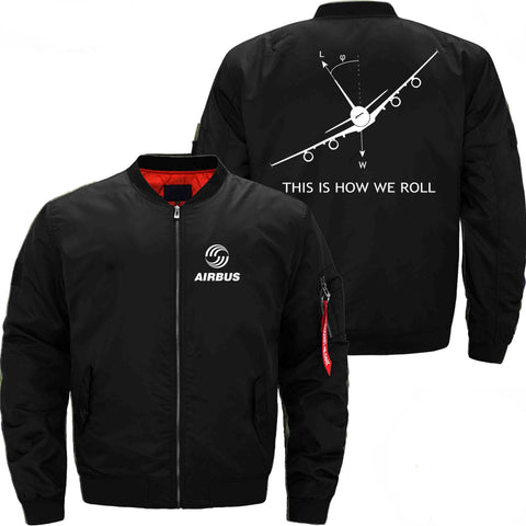 PilotsX Jacket Black thin / XS THIS IS HOW WE ROLL A380 Jacket -US Size