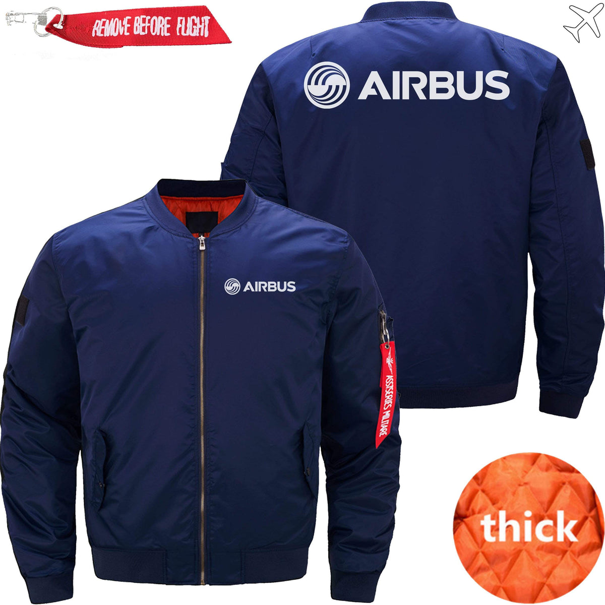 PilotsX Jacket Dark blue thick / S Airbus Logo Jacket -US Size