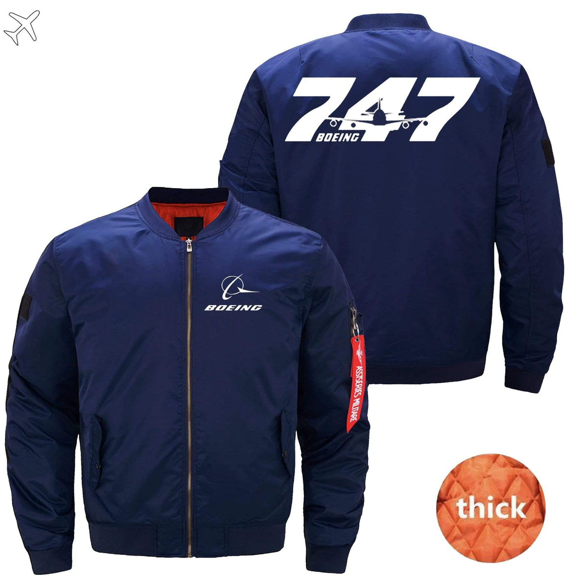 PilotsX Jacket Dark blue thick / S The B 747 Jacket -US Size