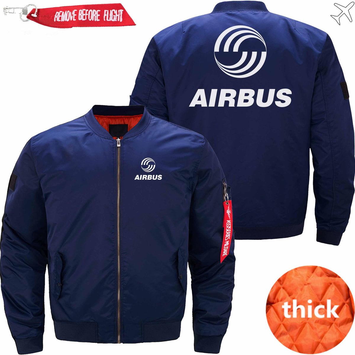 PilotsX Jacket Dark blue thick / XS Airbus Logo Jacket -US Size