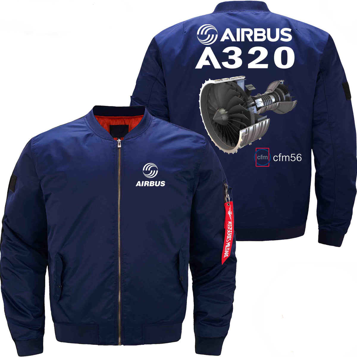 PilotsX Jacket Dark blue thin / XS Airbus A320 cfm 56 Jacket -US Size