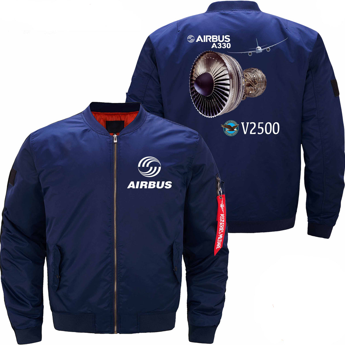 PilotsX Jacket Dark blue thin / XS Airbus A330-Engine V2500 Jacket -US Size