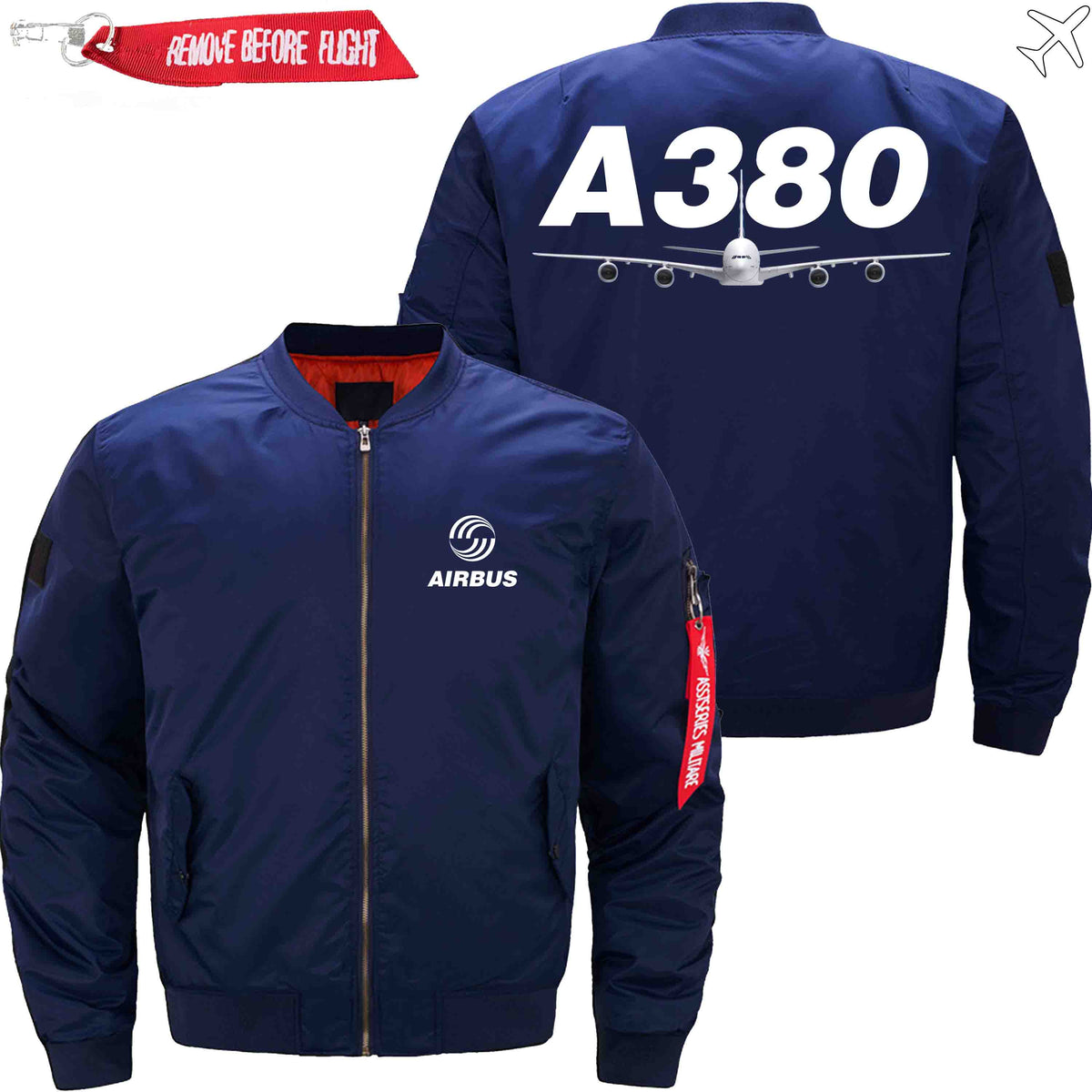 PilotsX Jacket Dark blue thin / XS Airbus A380 Jacket -US Size