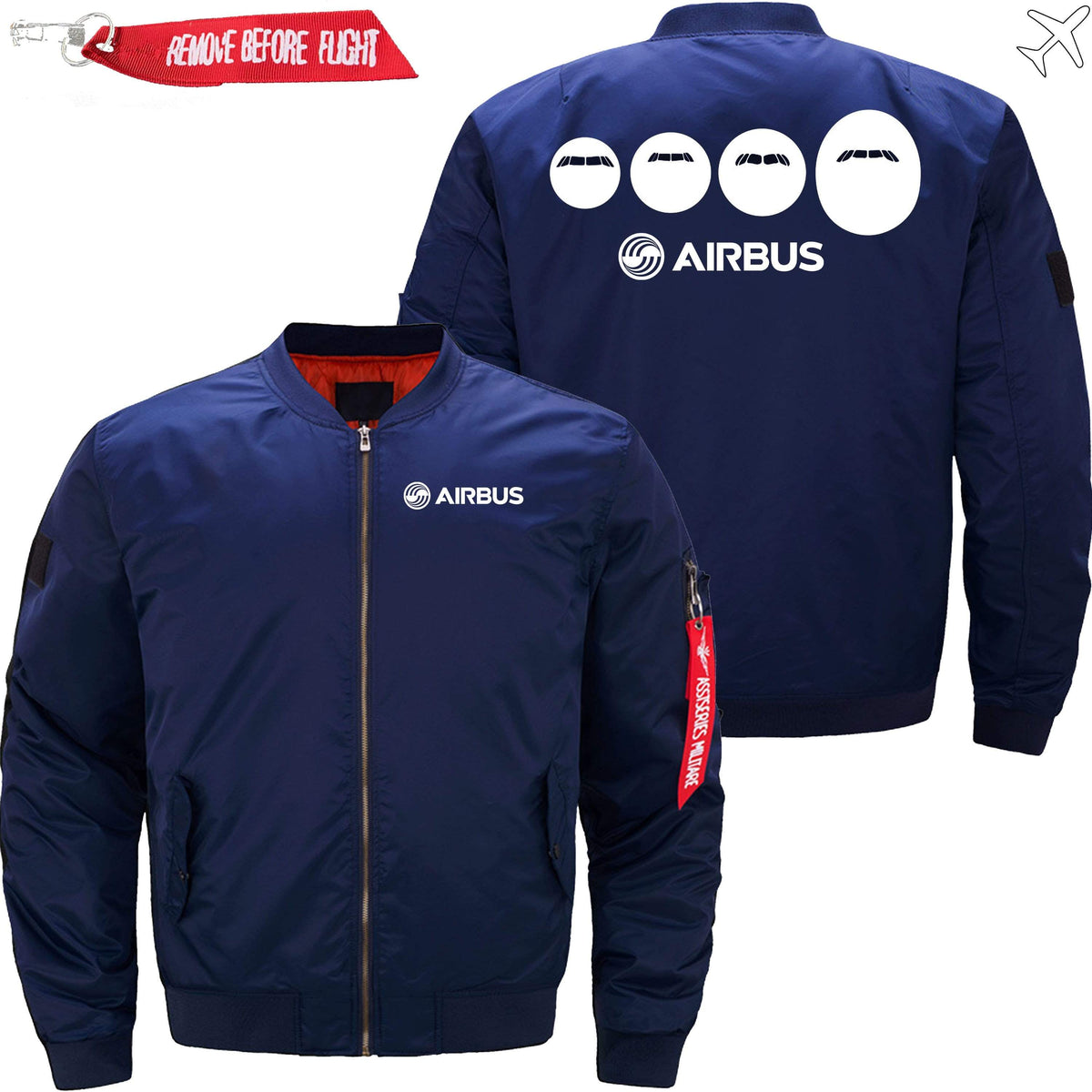 PilotsX Jacket Dark blue thin / XS Airbus Family Jacket -US Size