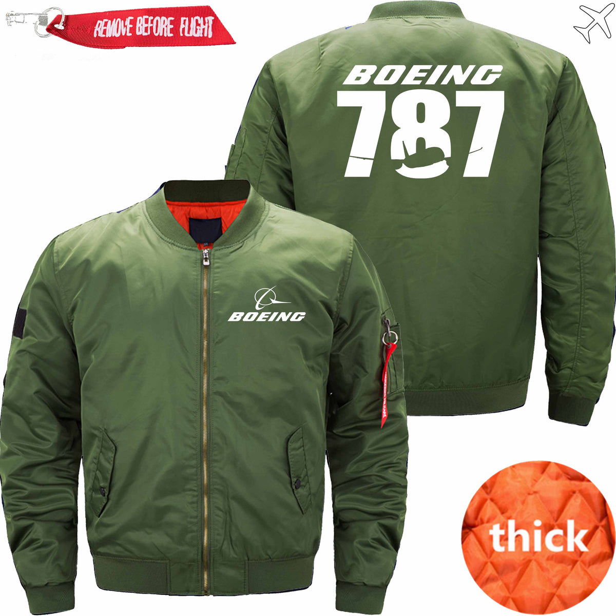 PilotX Jacket Army green thick / S B-787 Jacket -US Size