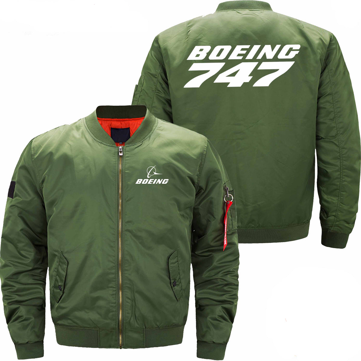 PilotX Jacket Army green thin / S B 747 Jacket -US Size