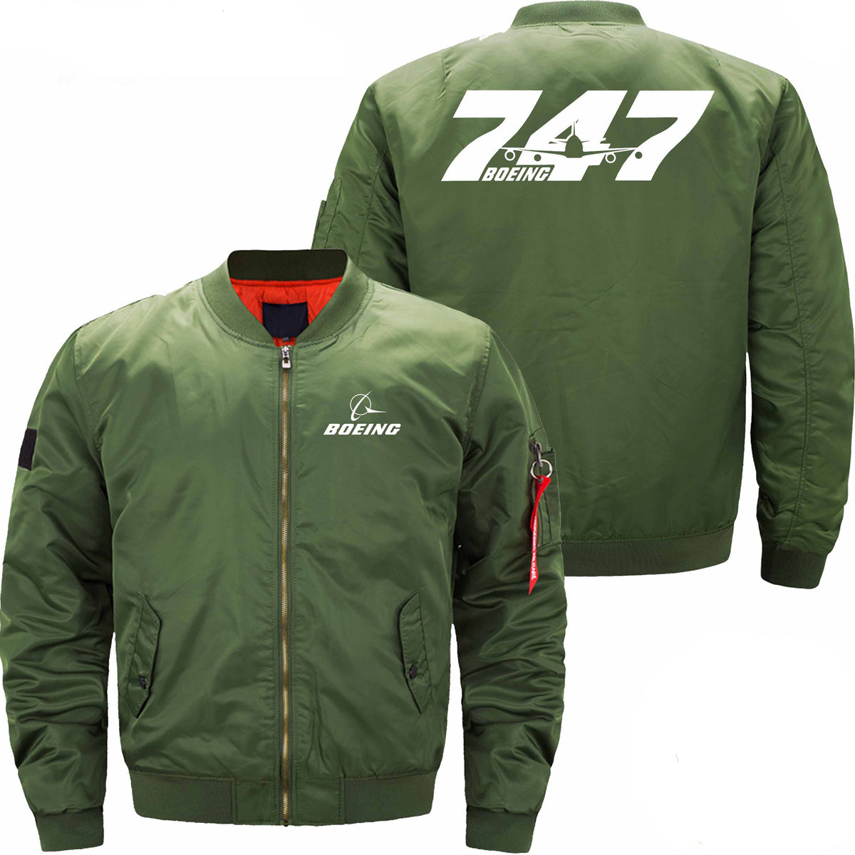 PilotX Jacket Army green thin / S B 747 Jacket -US Size