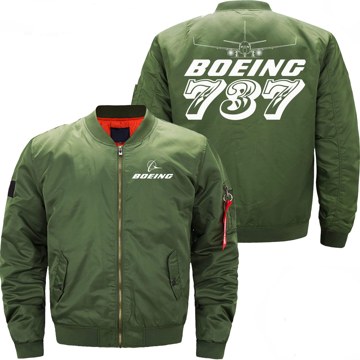 PilotX Jacket Army green thin / S The 737 Jacket -US Size