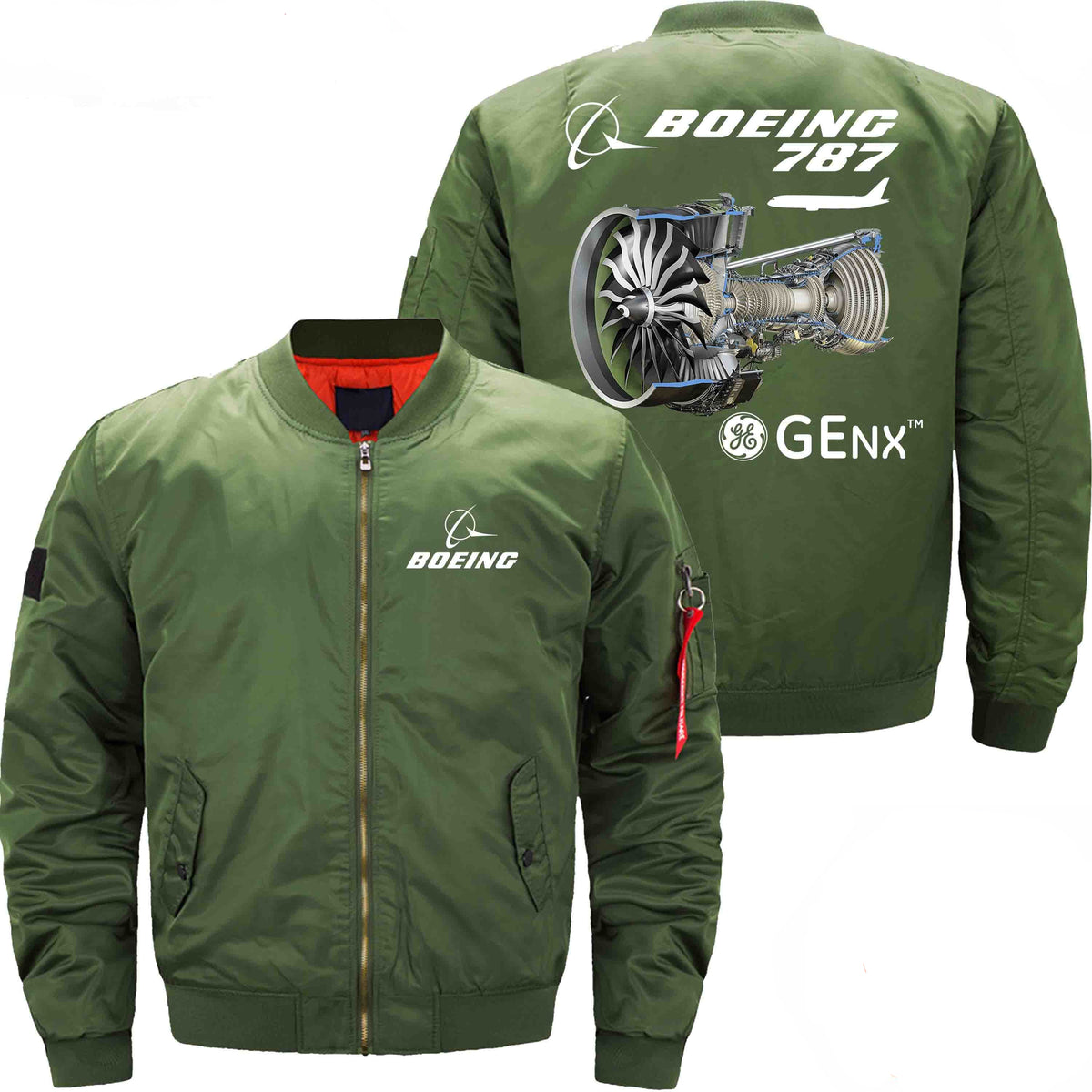 PilotX Jacket Army green thin / S The GENX The 787 Jacket -US Size