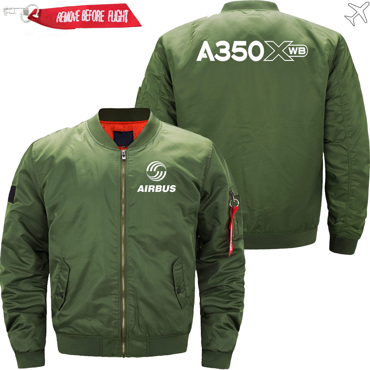 PilotX Jacket Army green thin / XS A350Xwb