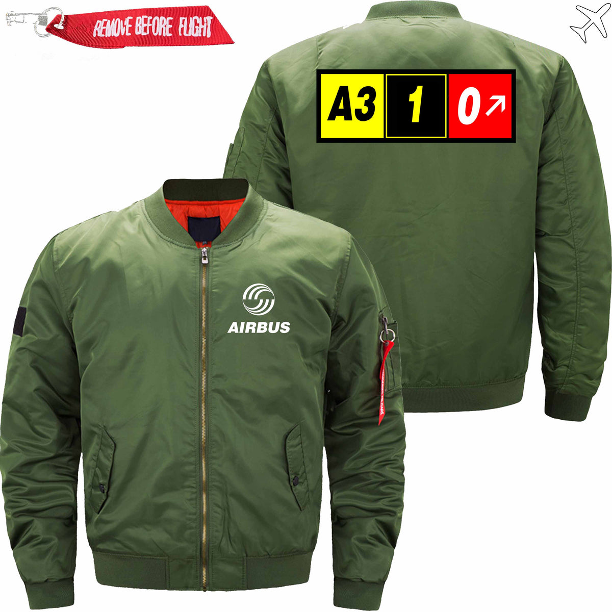 PilotX Jacket Army green thin / XS AIRBUS A310 Jacket -US Size