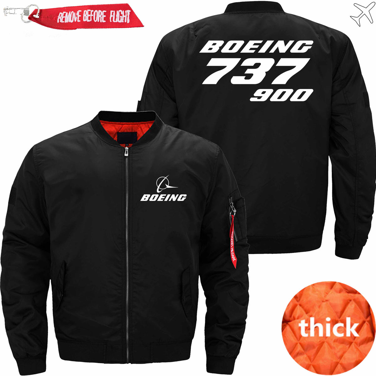 PilotX Jacket Black thick / XS B 737-900 Jacket -US Size