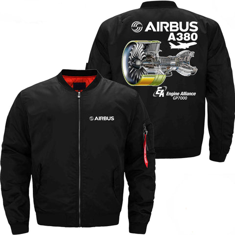 PilotX Jacket Black thin / S AIRBUS A380 GP7000 Jacket -US Size