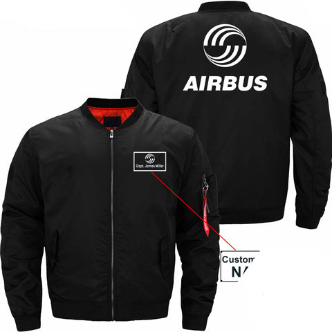 PilotX Jacket Black thin / S Airbus CUSTOM NAME JACKET Jacket -US Size