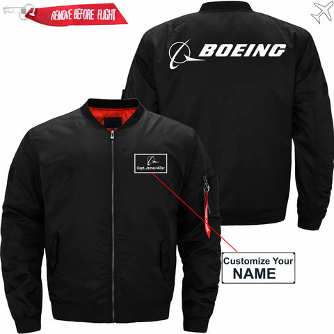 PilotX Jacket Black thin / S B logo CUSTOM NAME JACKET Jacket -US Size