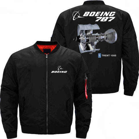 PilotX Jacket Black thin / S The 787 TRENT 1000 Jacket -US Size