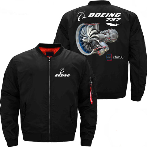 PilotX Jacket Black thin / S The B737 And CFM56 Jacket -US Size