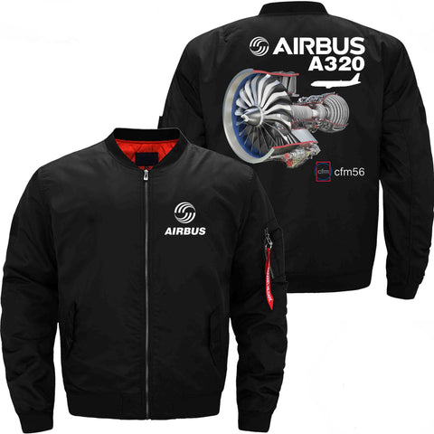 PilotX Jacket Black thin / XS AIRBUS A320 CFM56 Jacket -US Size