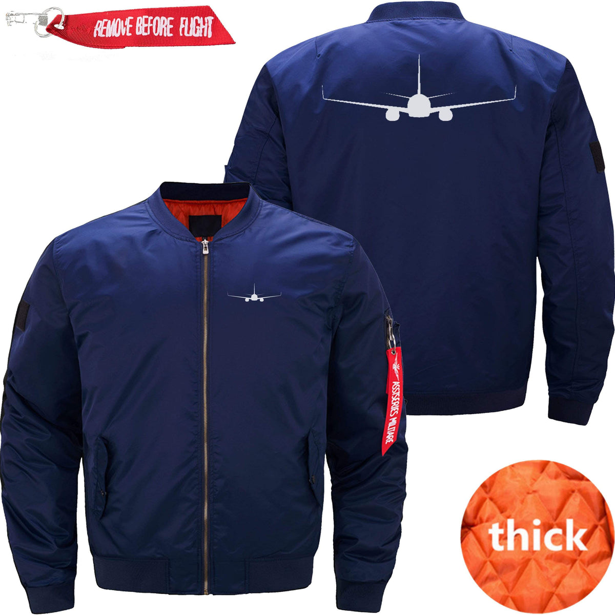 PilotX Jacket Dark blue thick / S B 737-800 Jacket -US Size