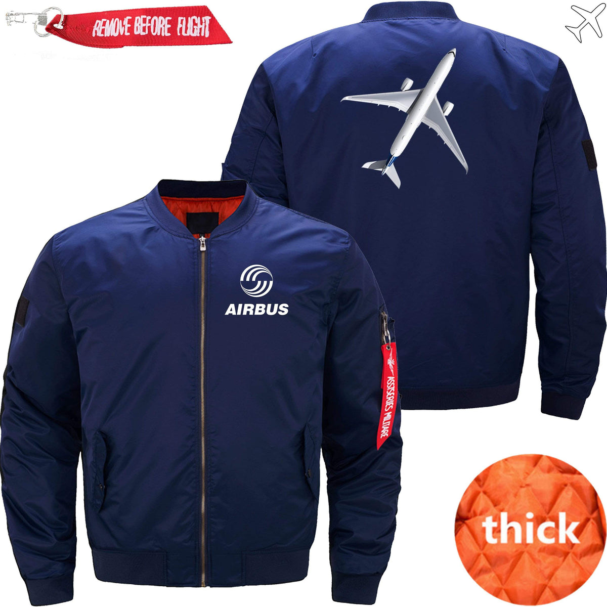 PilotX Jacket Dark blue thick / XS A350 Aircraft