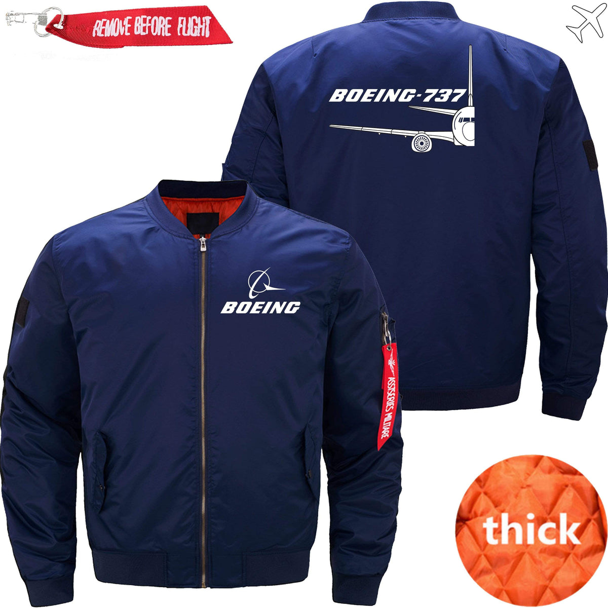 PilotX Jacket Dark blue thick / XS Boeing 737